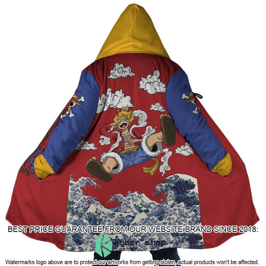 Monkey D Luffy Gear 5 Sea Wave One Piece Hooded Cloak word2