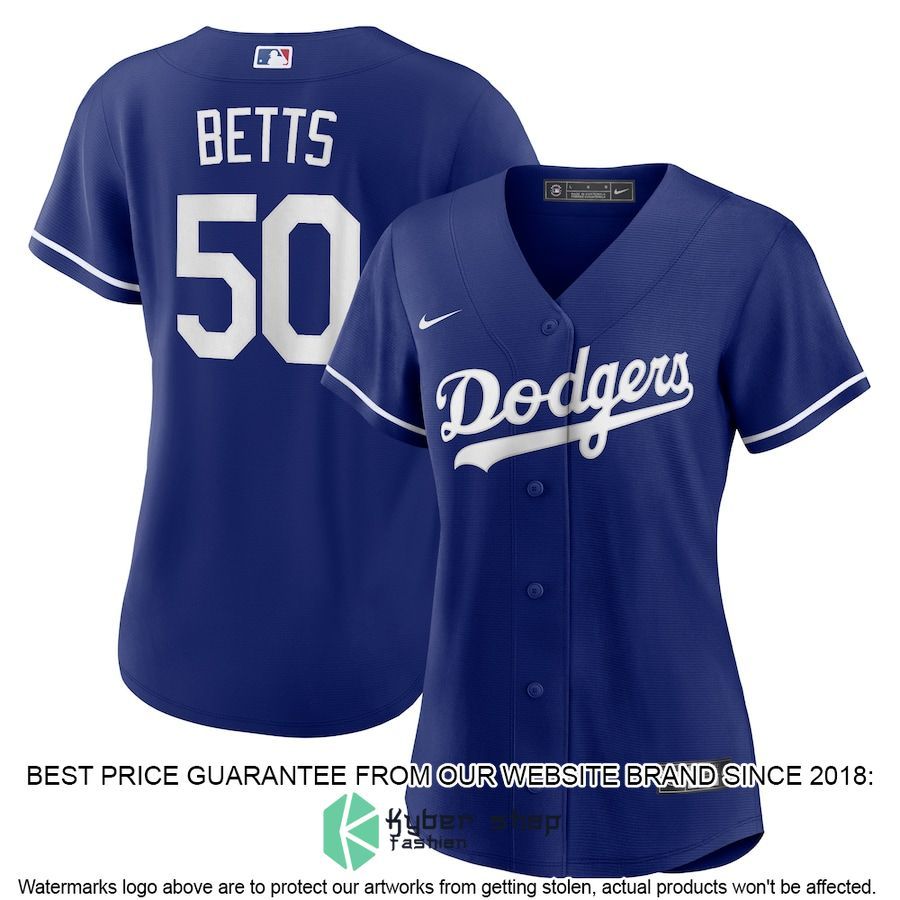 Mookie Betts Los Angeles Dodgers Women Alternate Player Royal Baseball Jersey