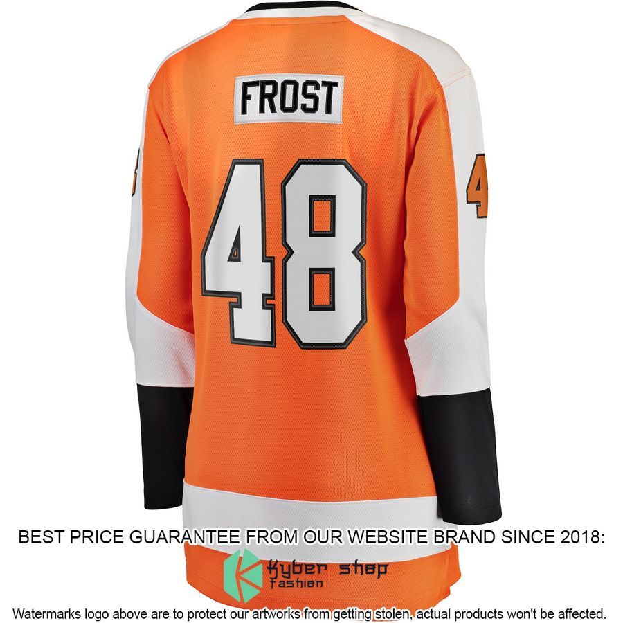 Morgan Frost Philadelphia Flyers Women's Orange Hockey Jersey 3 Morgan Frost Philadelphia Flyers Women's Orange Hockey Jersey word3
