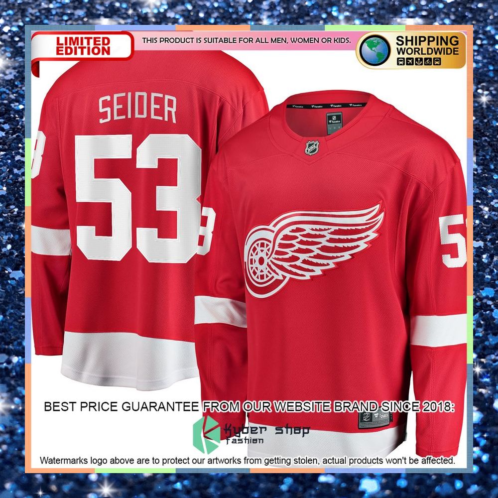 Moritz Seider Detroit Red Wings Home Red Hockey Jersey 5 Moritz Seider Detroit Red Wings Home Red Hockey Jersey word3