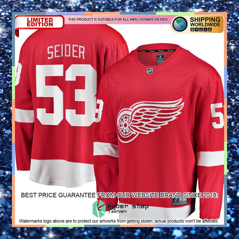 Moritz Seider Detroit Red Wings Home Red Hockey Jersey 8 Moritz Seider Detroit Red Wings Home Red Hockey Jersey word3