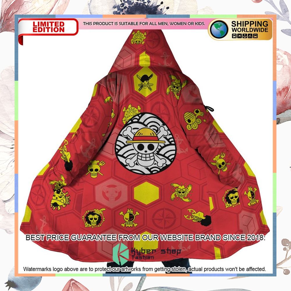 Mugiwara Pirates One Piece Hooded Cloak 7 Mugiwara Pirates One Piece Hooded Cloak word3