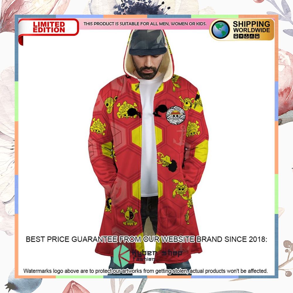 Mugiwara Pirates One Piece Hooded Cloak 8 Mugiwara Pirates One Piece Hooded Cloak word3