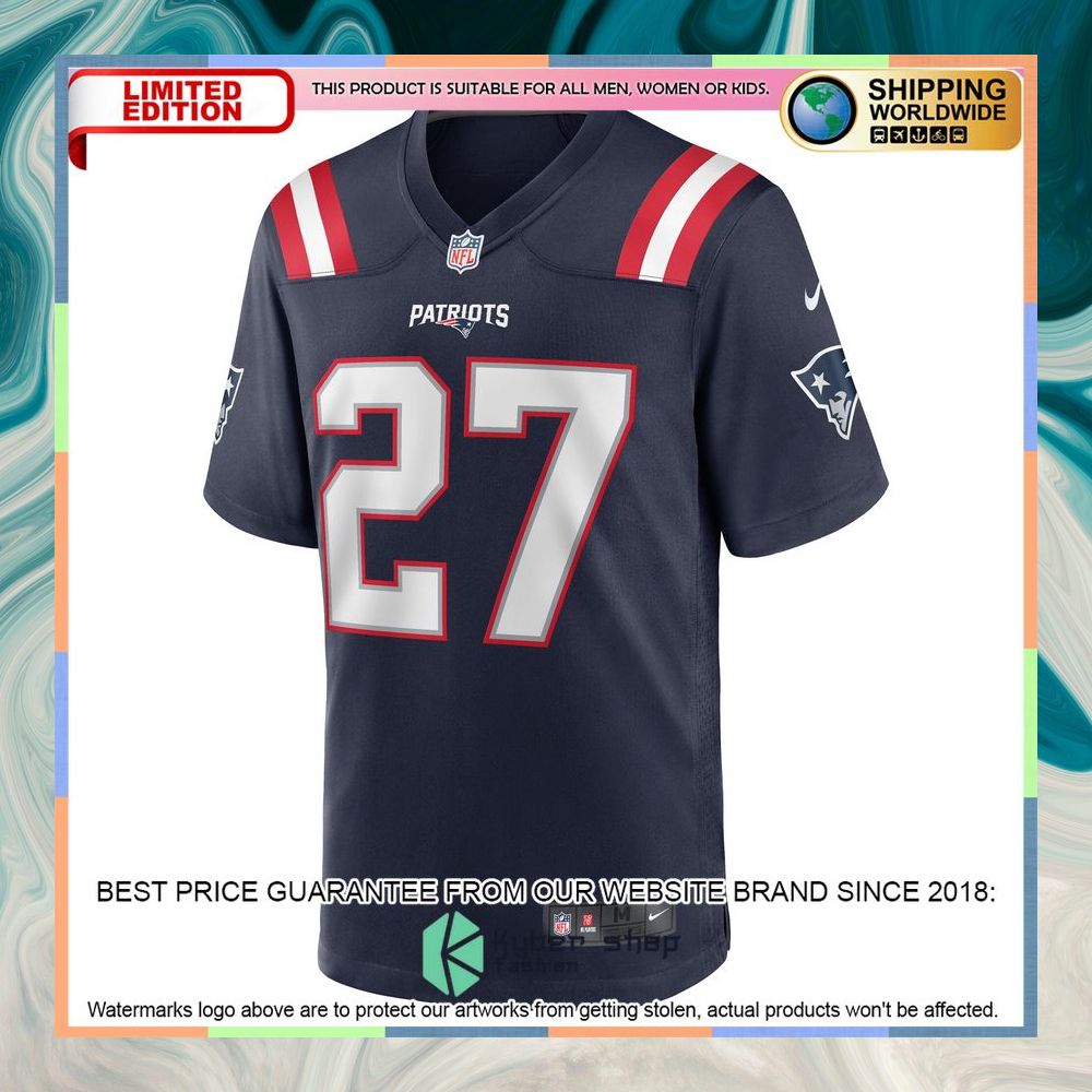 Myles Bryant New England Patriots Navy Football Jersey 6 Myles Bryant New England Patriots Navy Football Jersey word2
