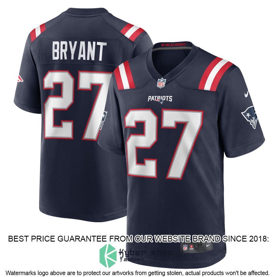 Myles Bryant New England Patriots Navy Football Jersey 4 Myles Bryant New England Patriots Navy Football Jersey word2