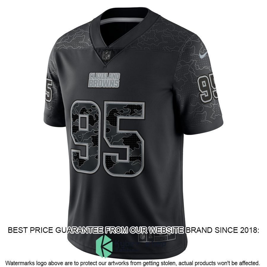 Myles Garrett Cleveland Browns RFLCTV Black Football Jersey 3 Myles Garrett Cleveland Browns RFLCTV Black Football Jersey word1