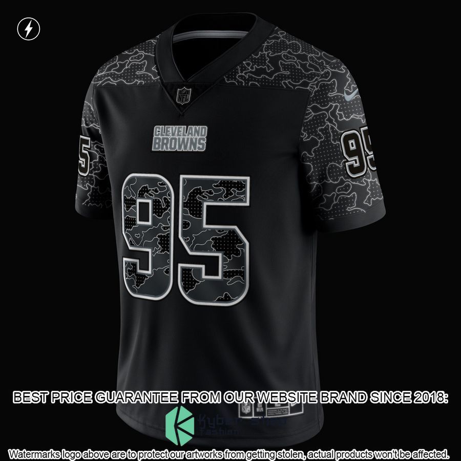 Myles Garrett Cleveland Browns RFLCTV Black Football Jersey 4 Myles Garrett Cleveland Browns RFLCTV Black Football Jersey word1