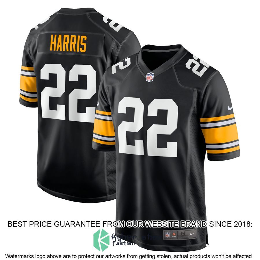 Najee Harris Pittsburgh Steelers Home Black Football Jersey