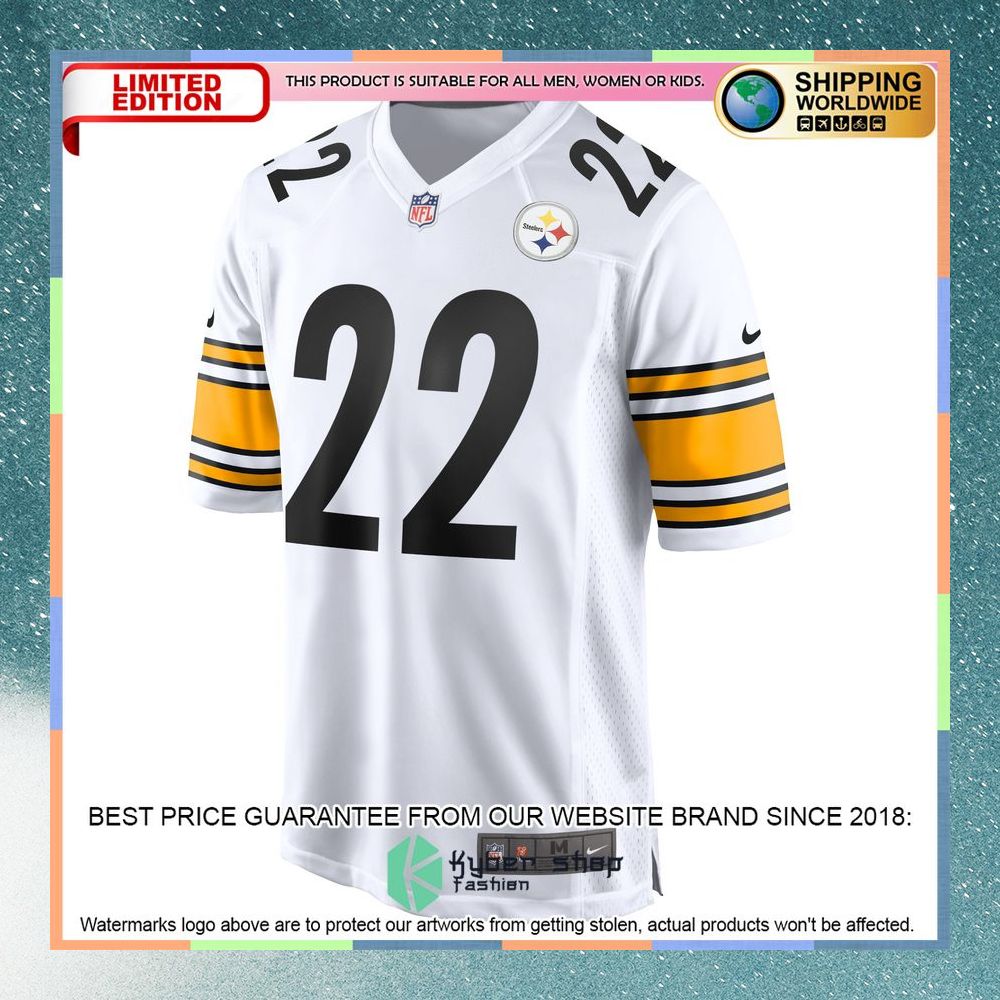 Najee Harris Pittsburgh Steelers White Football Jersey 6 Najee Harris Pittsburgh Steelers White Football Jersey word3