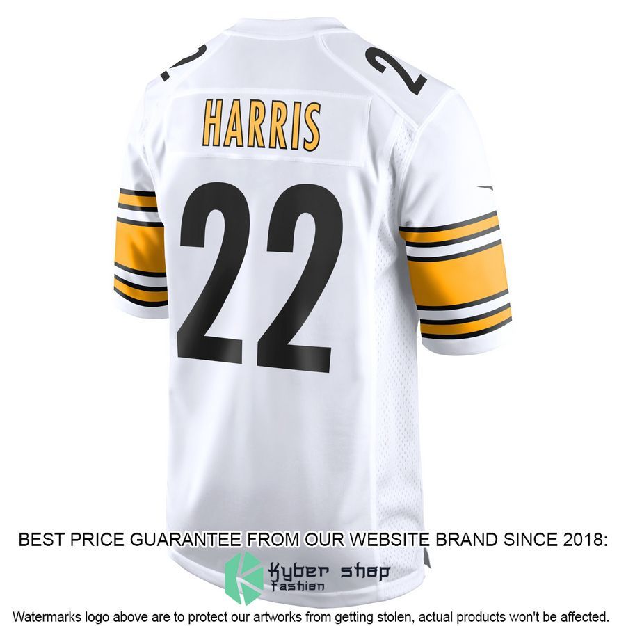 Najee Harris Pittsburgh Steelers White Football Jersey 3 Najee Harris Pittsburgh Steelers White Football Jersey word3