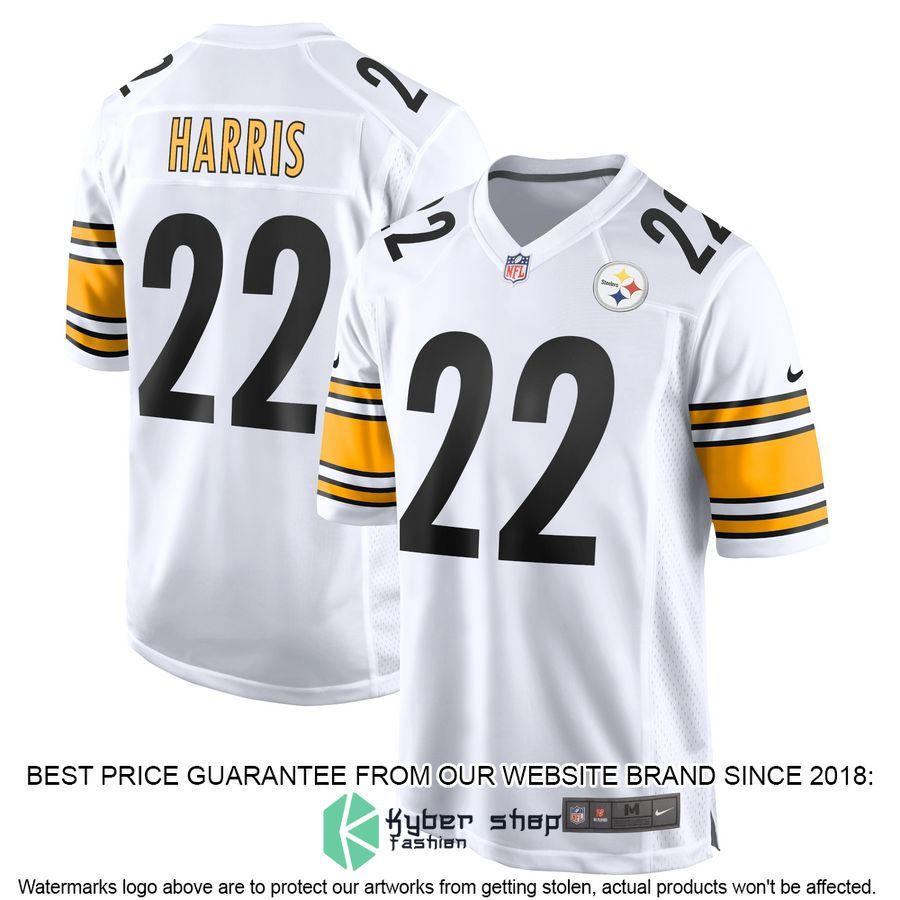 Najee Harris Pittsburgh Steelers White Football Jersey 4 Najee Harris Pittsburgh Steelers White Football Jersey word3