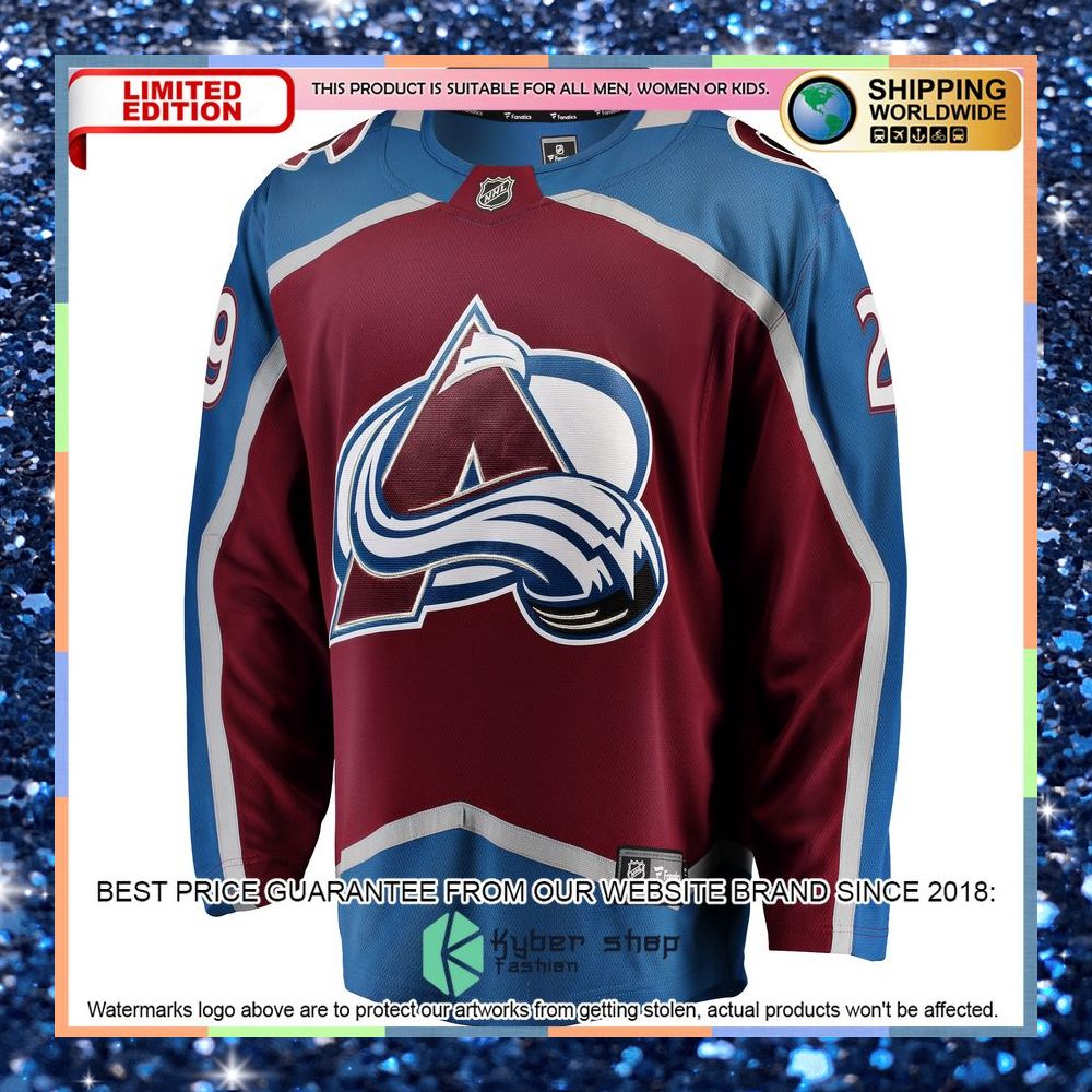 Nathan MacKinnon Colorado Avalanche Breakaway Burgundy Hockey Jersey 7 Nathan MacKinnon Colorado Avalanche Breakaway Burgundy Hockey Jersey word2