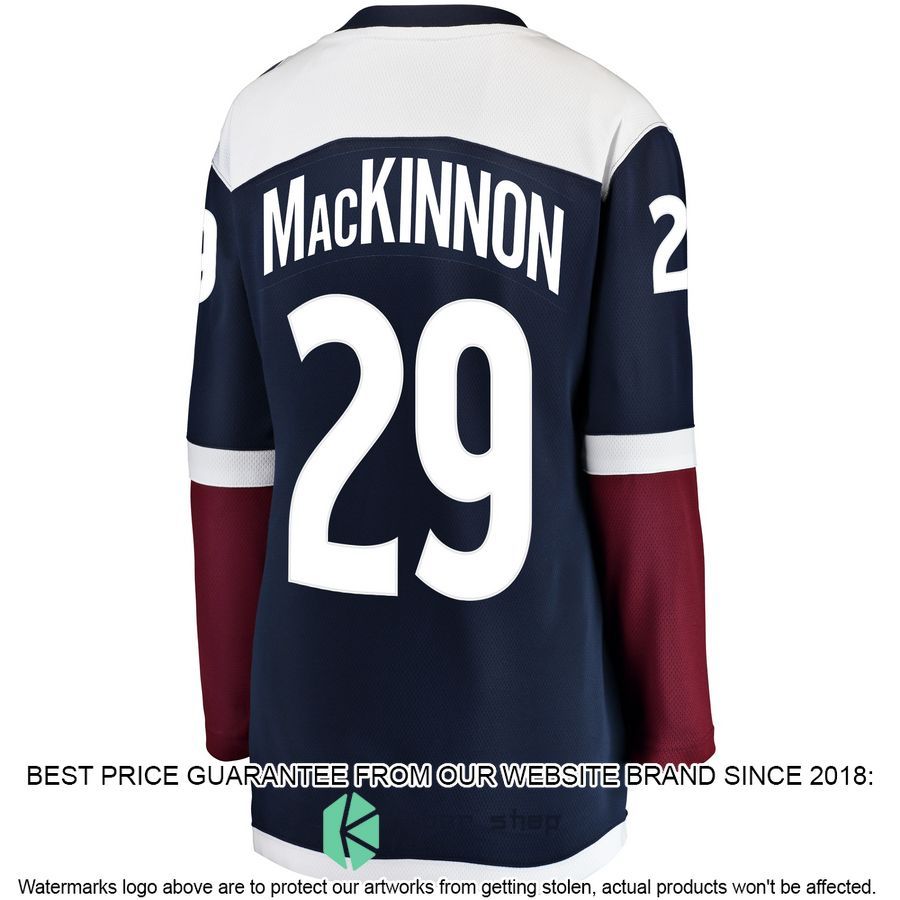 Nathan MacKinnon Colorado Avalanche Women's Alternate Navy Hockey Jersey 3 Nathan MacKinnon Colorado Avalanche Women's Alternate Navy Hockey Jersey word1