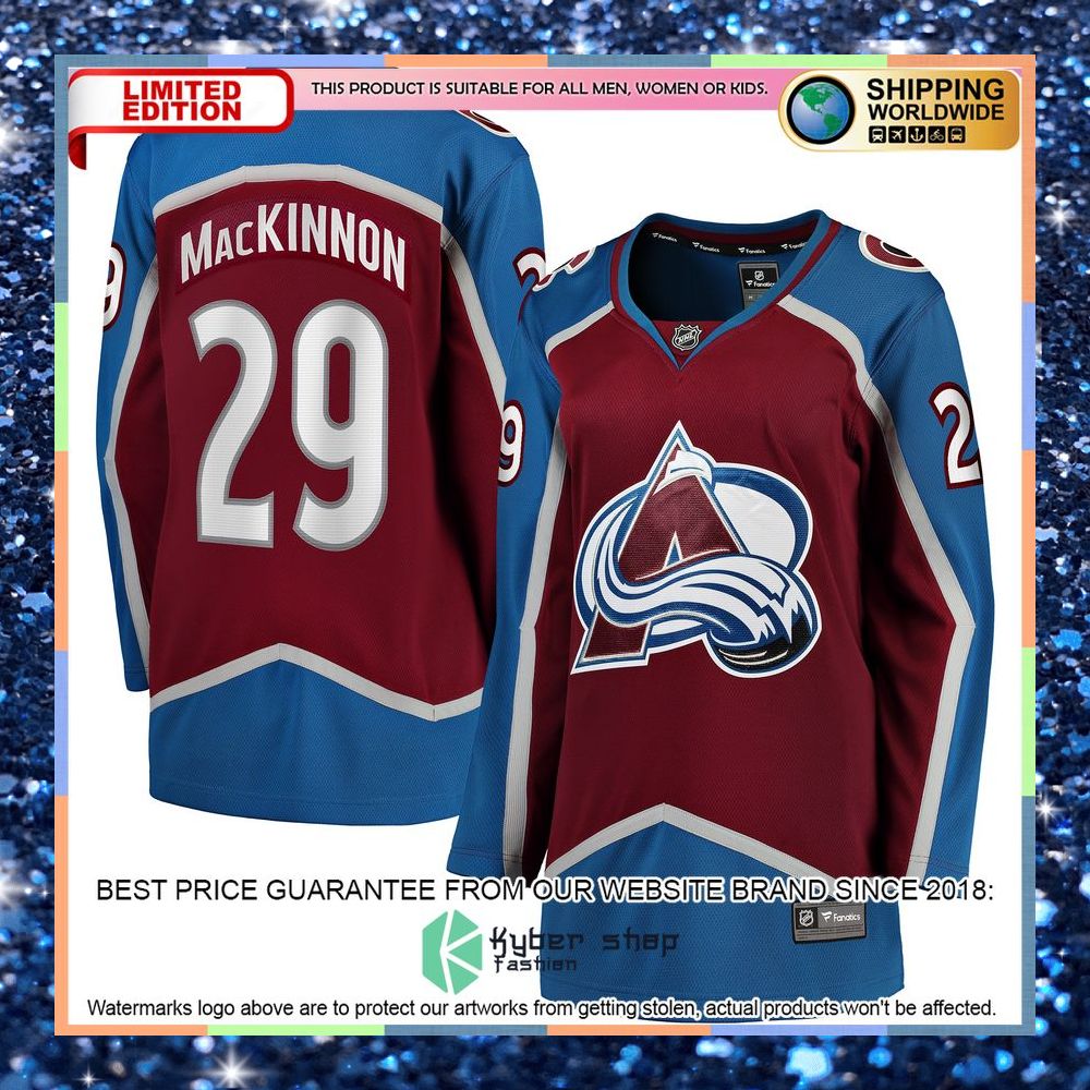 Nathan MacKinnon Colorado Avalanche Women's Alternate Navy Hockey Jersey 10 Nathan MacKinnon Colorado Avalanche Women's Alternate Navy Hockey Jersey word1