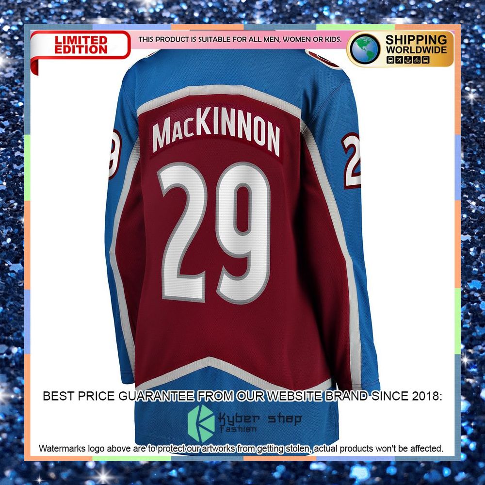 Nathan MacKinnon Colorado Avalanche Women's Home Maroon Hockey Jersey 8 Nathan MacKinnon Colorado Avalanche Women's Home Maroon Hockey Jersey word2