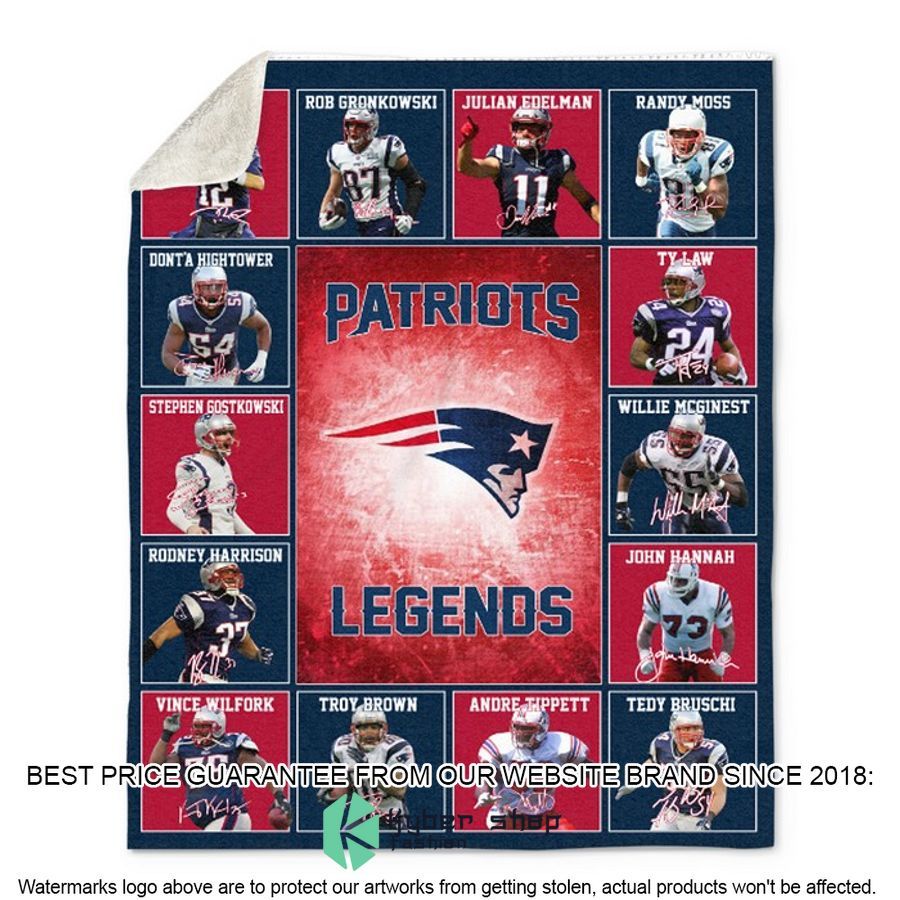 New England Patriots Legends Fleece Blanket