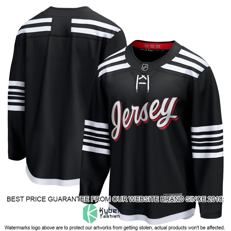 New Jersey Devils Alternate Premier Team Black Hockey Jersey