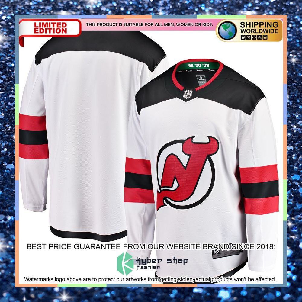 New Jersey Devils Breakaway Away White Hockey Jersey 9 New Jersey Devils Breakaway Away White Hockey Jersey word2