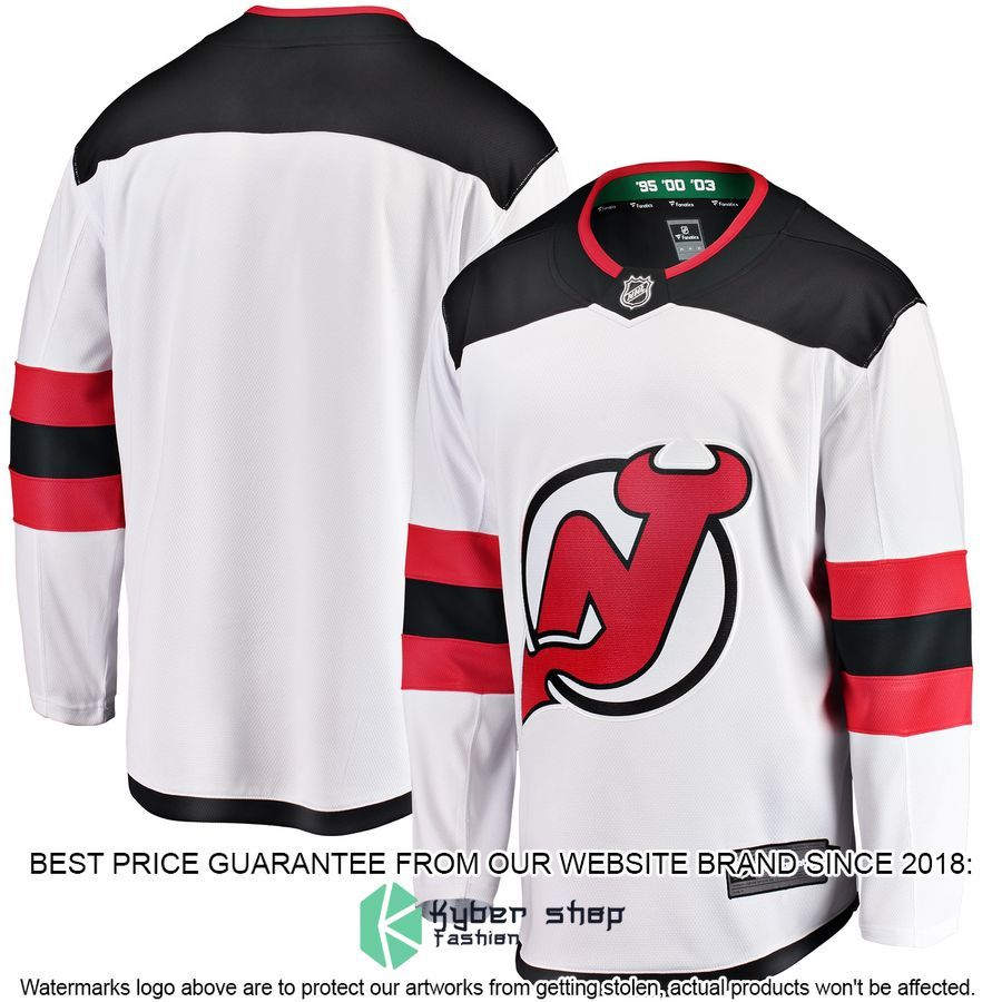New Jersey Devils Breakaway Away White Hockey Jersey 4 New Jersey Devils Breakaway Away White Hockey Jersey word2