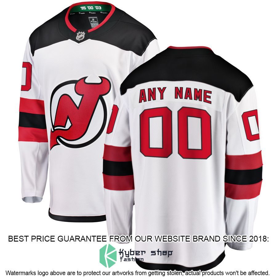 New Jersey Devils Home Custom Red Hockey Jersey 5 New Jersey Devils Home Custom Red Hockey Jersey word2