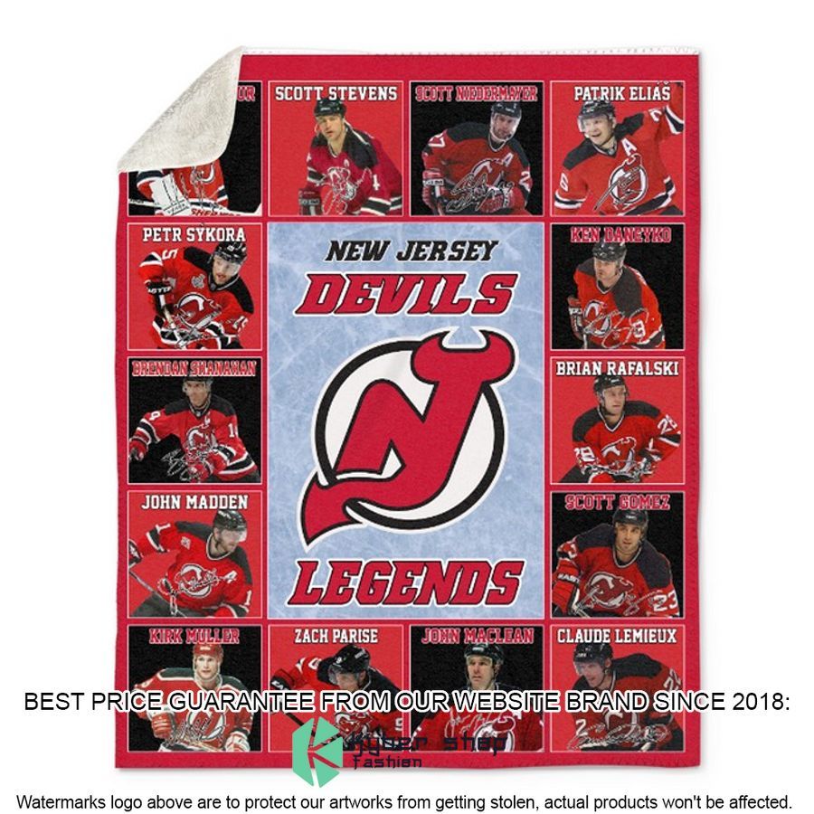 New Jersey Devils Legends Fleece Blanket