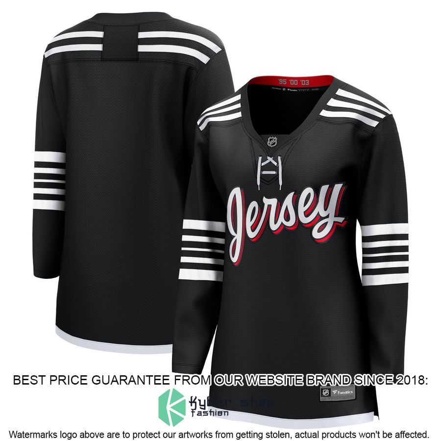 New Jersey Devils Women's Alternate Premier Team Black Hockey Jersey 4 New Jersey Devils Women's Alternate Premier Team Black Hockey Jersey word3