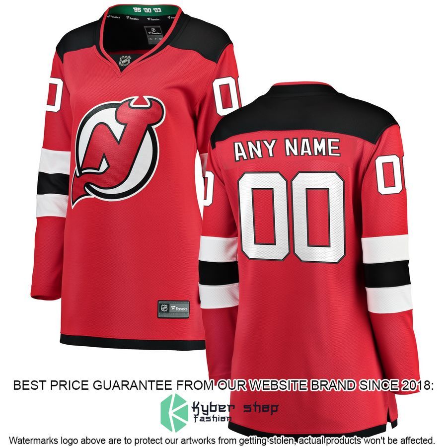New Jersey Devils Women's Home Custom Red Hockey Jersey 4 New Jersey Devils Women's Home Custom Red Hockey Jersey word2