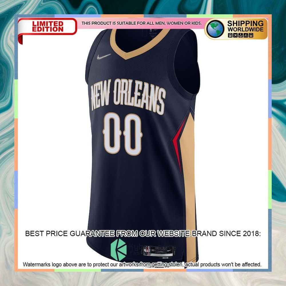 New Orleans Pelicans Nike 2021-22 Diamond Custom Navy Basketball Jersey 5 New Orleans Pelicans Nike 2021-22 Diamond Custom Navy Basketball Jersey word2