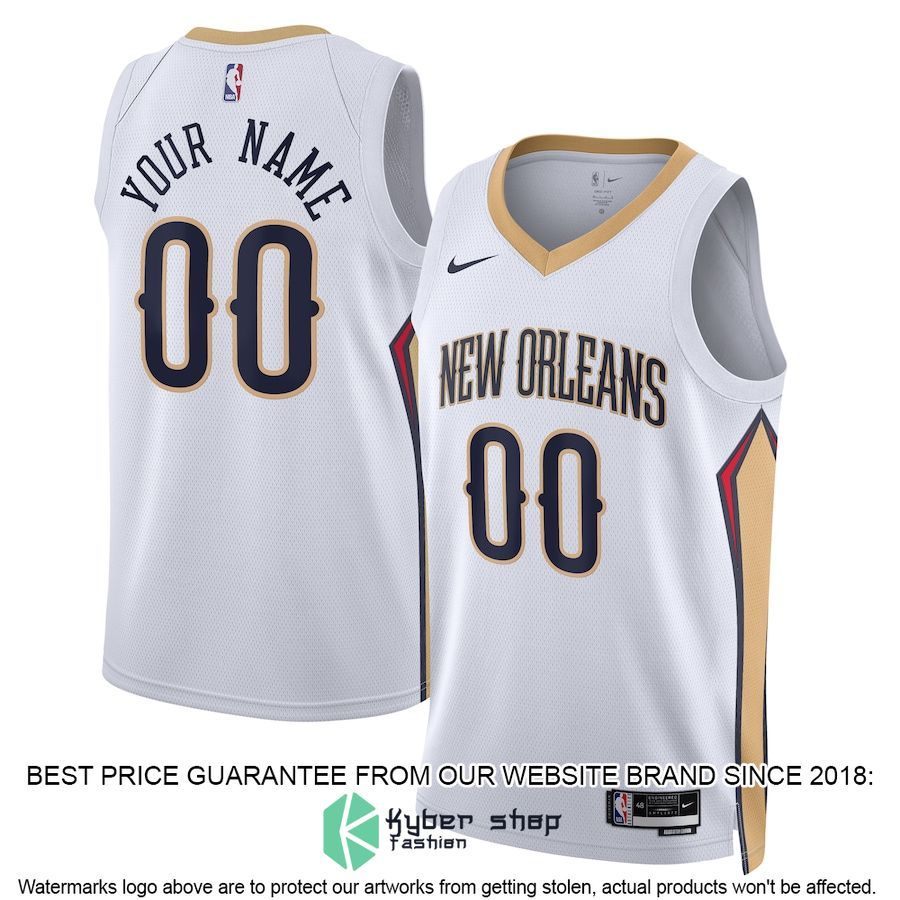 New Orleans Pelicans Nike Unisex 2022-23 Custom White Basketball Jersey
