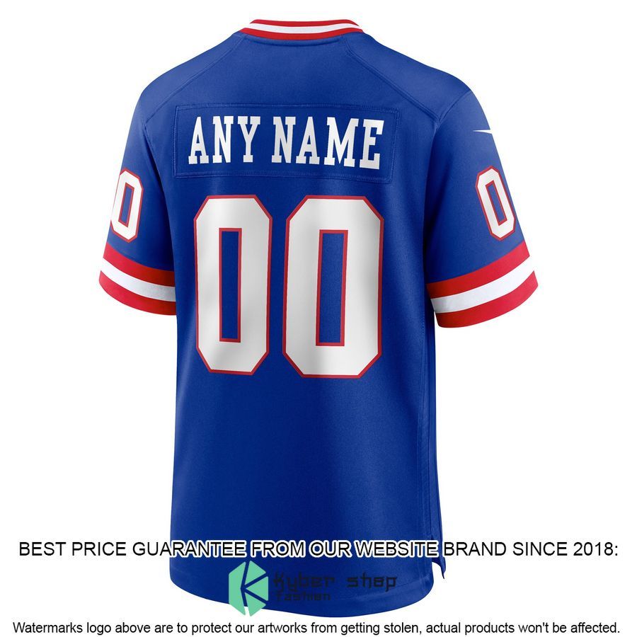 New York Giants Classic Custom Royal Football Jersey 3 New York Giants Classic Custom Royal Football Jersey word3