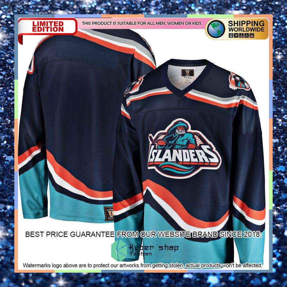 New York Islanders Premier Heritage Blank Navy Hockey Jersey 5 New York Islanders Premier Heritage Blank Navy Hockey Jersey word2