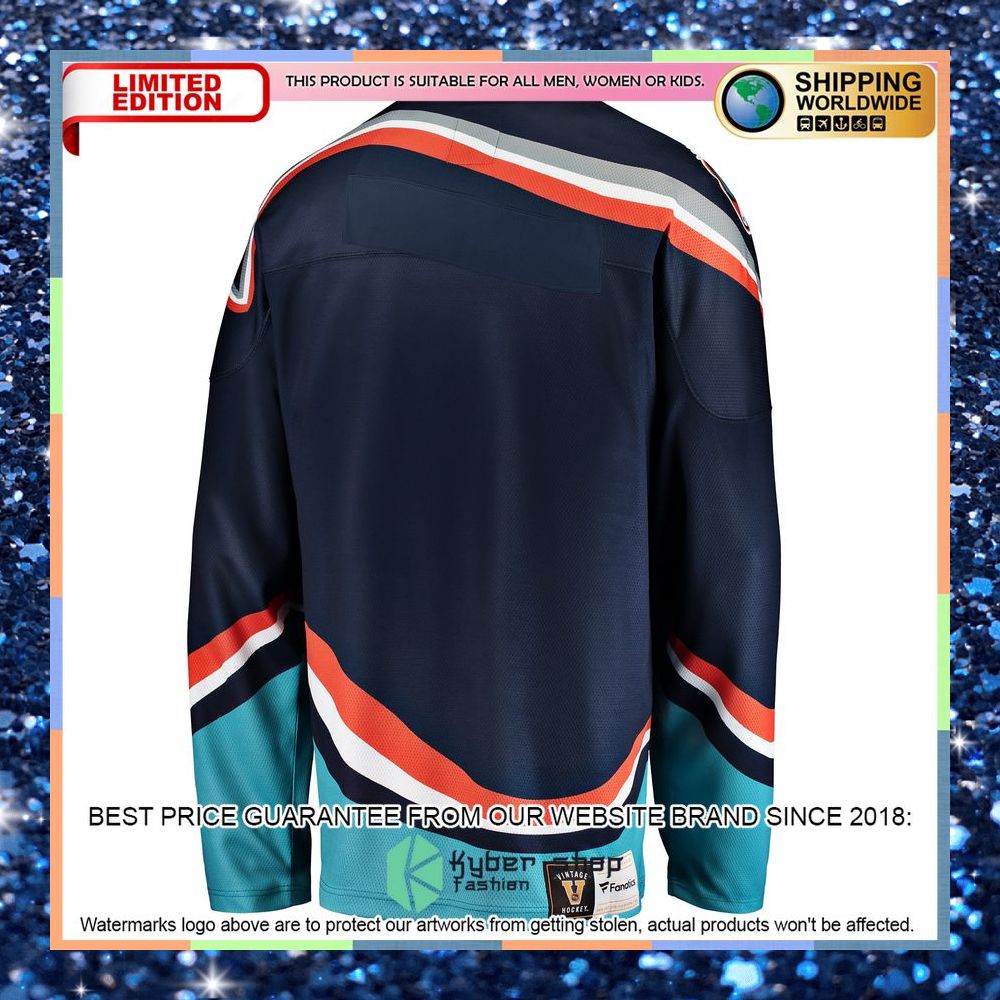 New York Islanders Premier Heritage Blank Navy Hockey Jersey 7 New York Islanders Premier Heritage Blank Navy Hockey Jersey word2