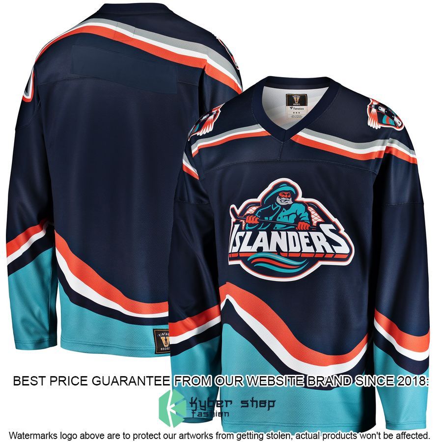 New York Islanders Premier Heritage Blank Navy Hockey Jersey 4 New York Islanders Premier Heritage Blank Navy Hockey Jersey word2