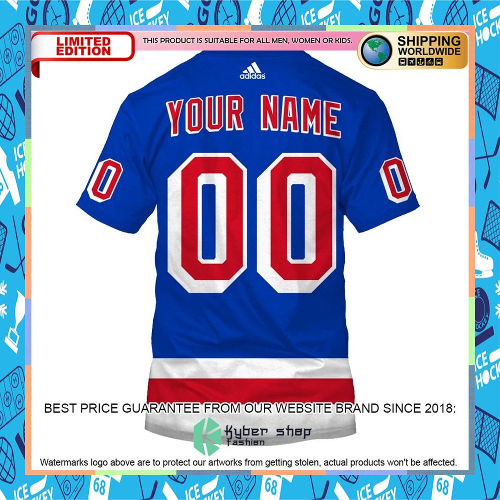 New York Rangers CUSTOM blue Shirt, Hoodie 12 New York Rangers CUSTOM blue Shirt, Hoodie word1