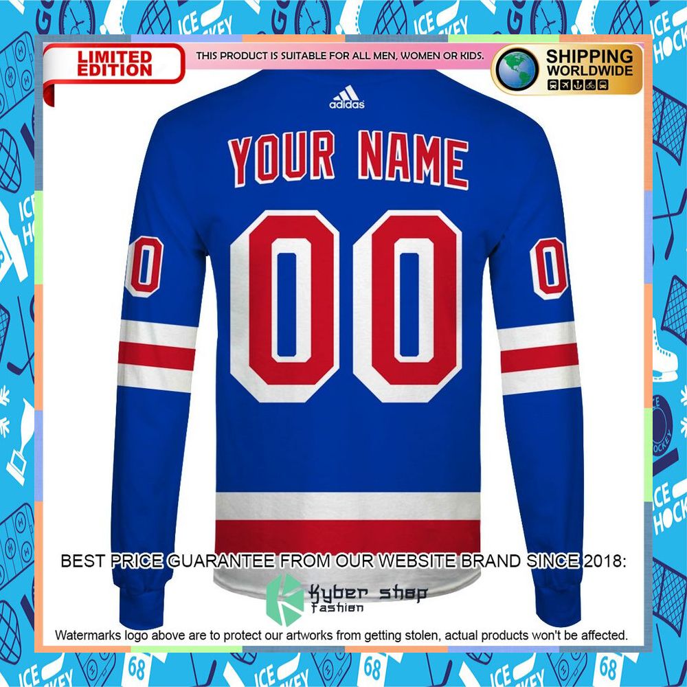 New York Rangers CUSTOM blue Shirt, Hoodie 13 New York Rangers CUSTOM blue Shirt, Hoodie word1