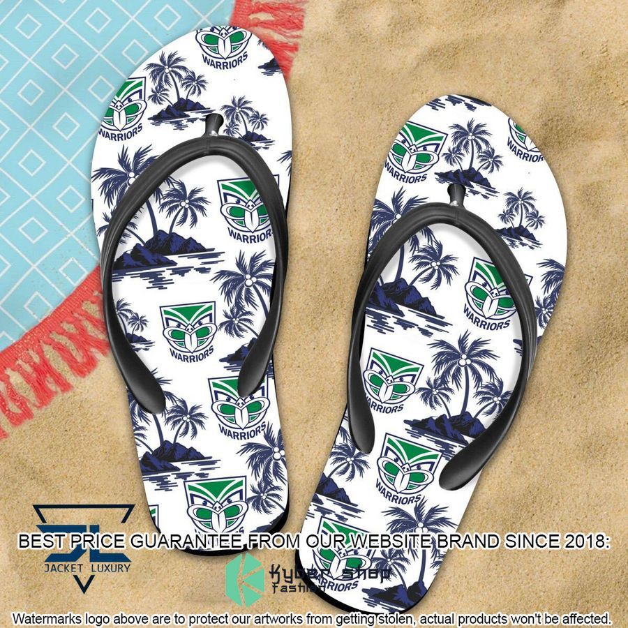 New Zealand Warriors Flip Flops word3