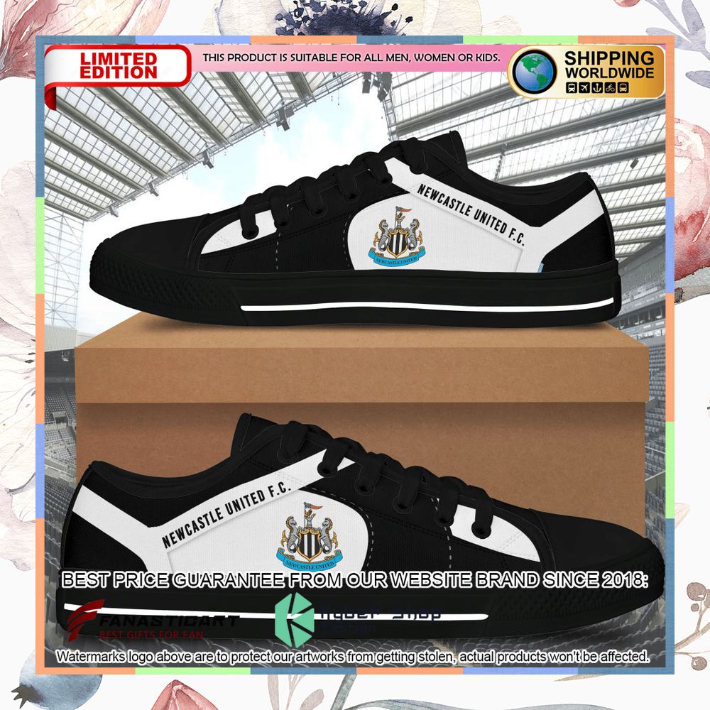 Newcastle United FC Canvas Low Top Shoes 3 Newcastle United FC Canvas Low Top Shoes word2