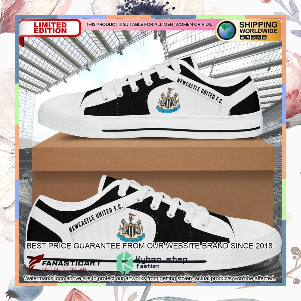 Newcastle United FC Canvas Low Top Shoes 4 Newcastle United FC Canvas Low Top Shoes word2