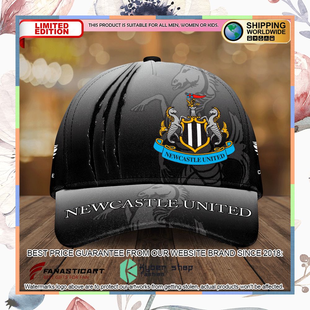 Newcastle United FC grey Classic Cap 4 Newcastle United FC grey Classic Cap word2