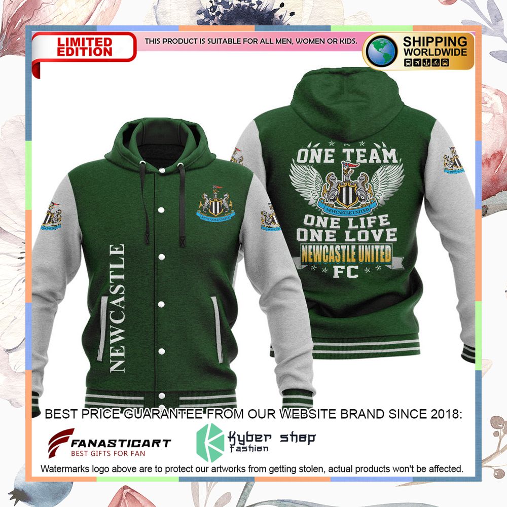 Newcastle United FC One Team One Life One Love Baseball Hoodie Jacket 11 Newcastle United FC One Team One Life One Love Baseball Hoodie Jacket word3