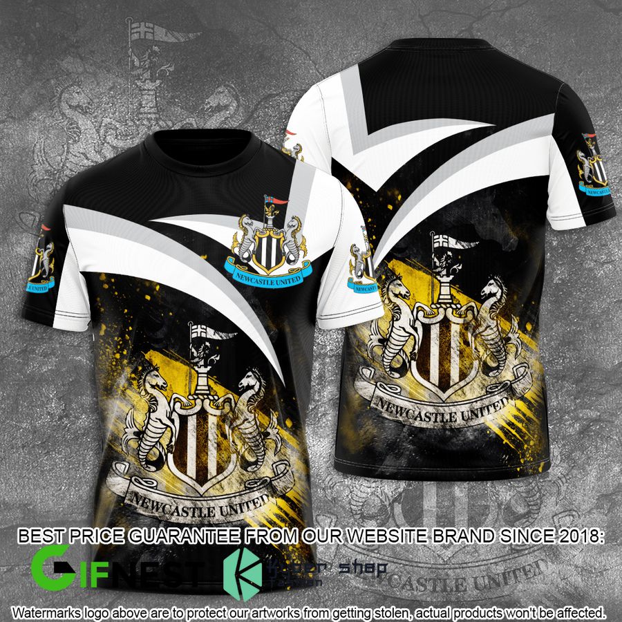 Newcastle United Football Club 3D Hoodie, T-shirt
