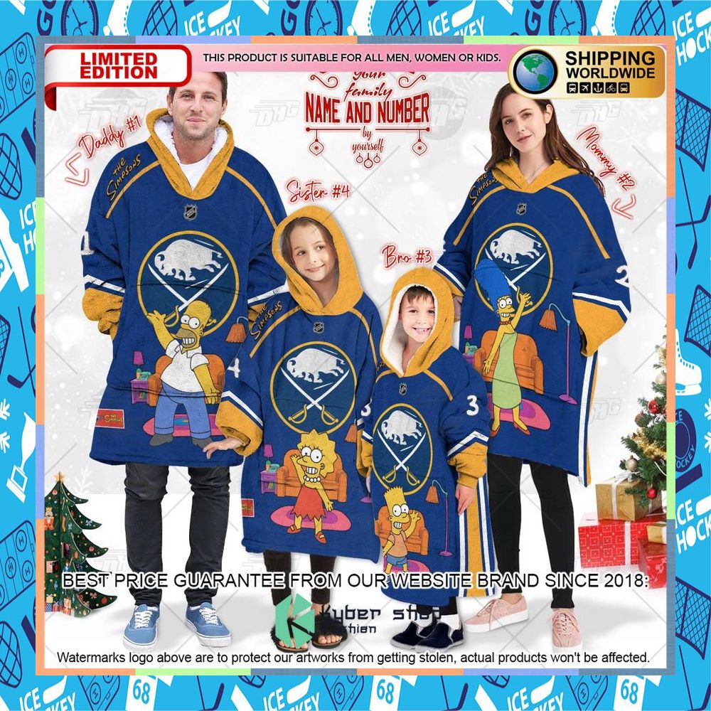 NHL Buffalo Sabres The Simpsons CUSTOM Oodie Blanket Hoodie 8 NHL Buffalo Sabres The Simpsons CUSTOM Oodie Blanket Hoodie word3