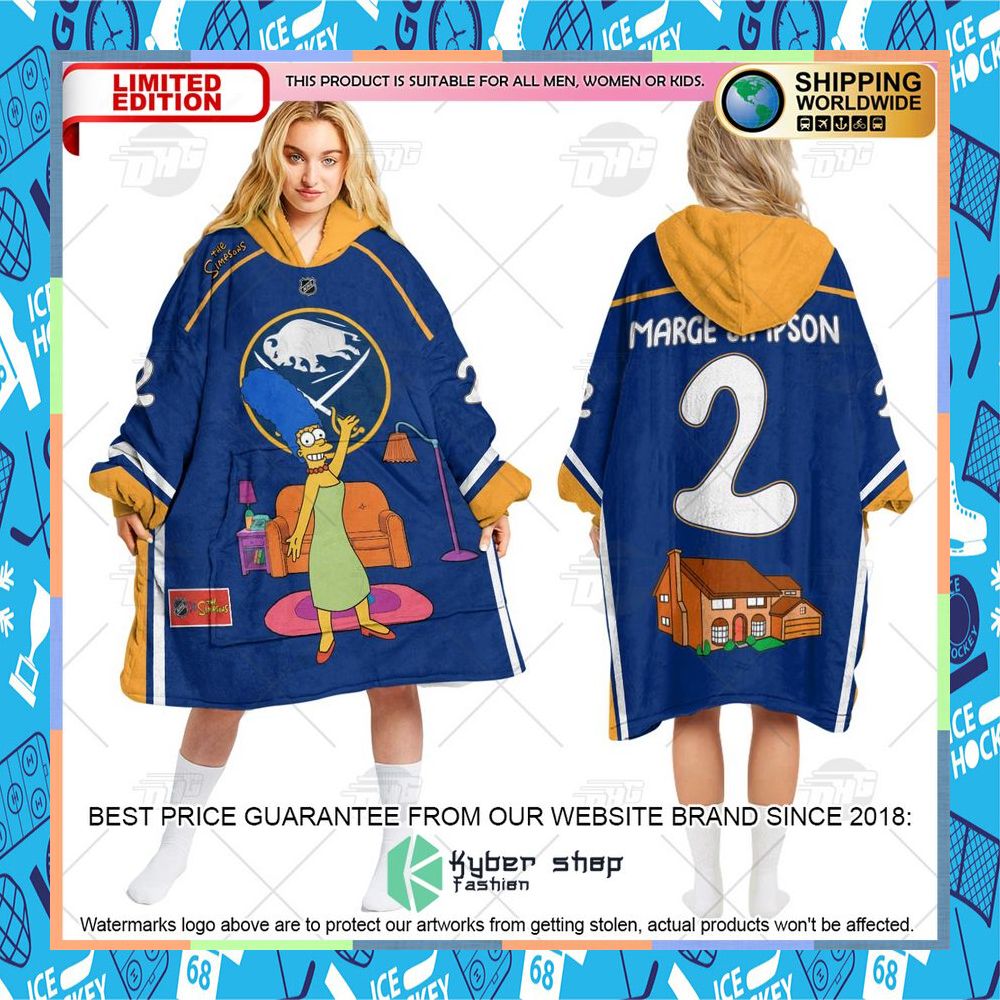 NHL Buffalo Sabres The Simpsons CUSTOM Oodie Blanket Hoodie 10 NHL Buffalo Sabres The Simpsons CUSTOM Oodie Blanket Hoodie word3