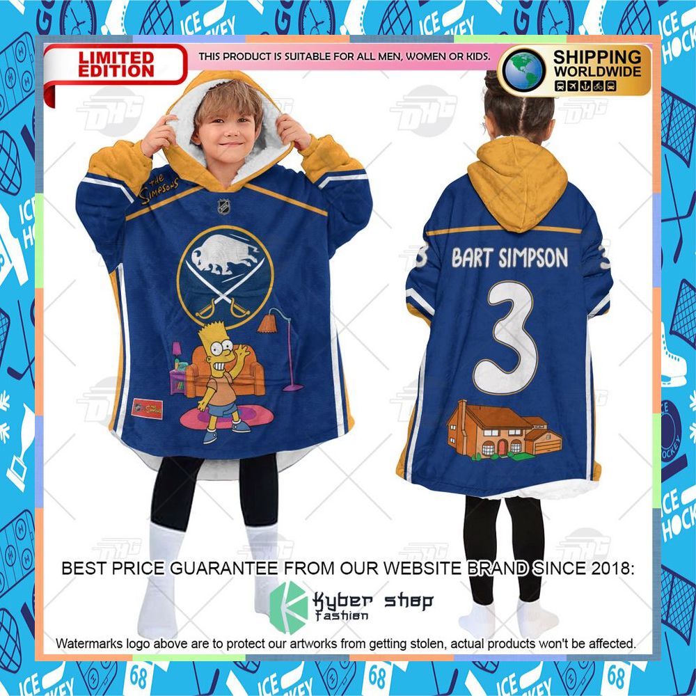 NHL Buffalo Sabres The Simpsons CUSTOM Oodie Blanket Hoodie 11 NHL Buffalo Sabres The Simpsons CUSTOM Oodie Blanket Hoodie word3