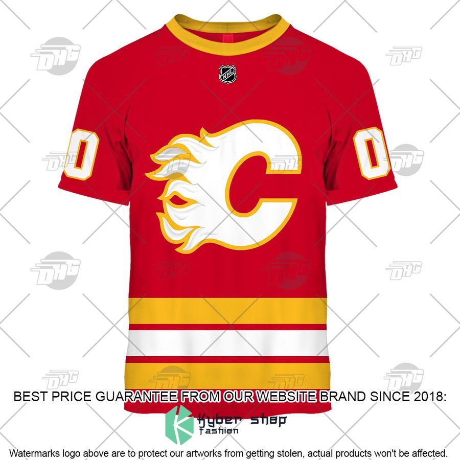 NHL Calgary Flames 2022 Red Home CUSTOM Shirt, Hoodie 4 NHL Calgary Flames 2022 Red Home CUSTOM Shirt, Hoodie word1