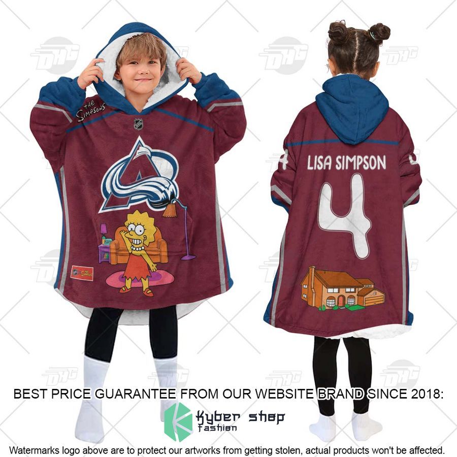 NHL Colorado Avalanche The Simpsons CUSTOM Oodie Blanket Hoodie 6 NHL Colorado Avalanche The Simpsons CUSTOM Oodie Blanket Hoodie word3
