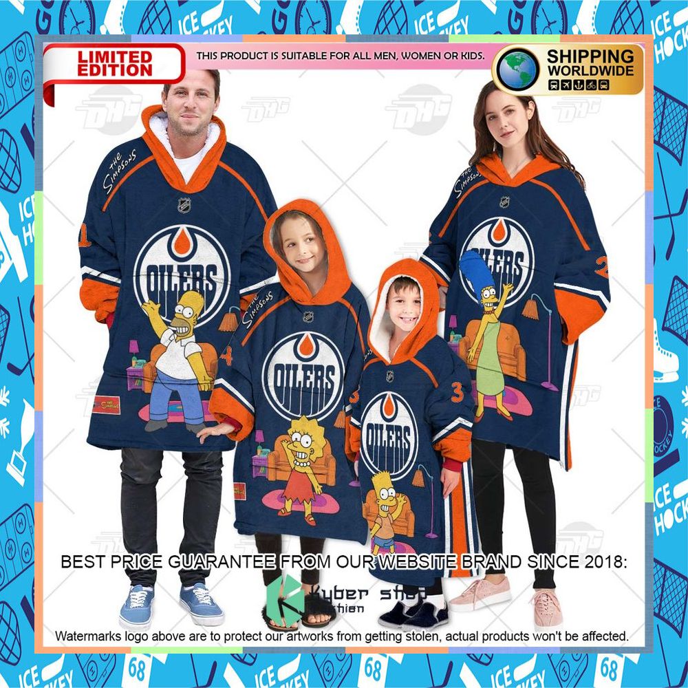 NHL Edmonton Oilers The Simpsons CUSTOM Oodie Blanket Hoodie 7 NHL Edmonton Oilers The Simpsons CUSTOM Oodie Blanket Hoodie word3