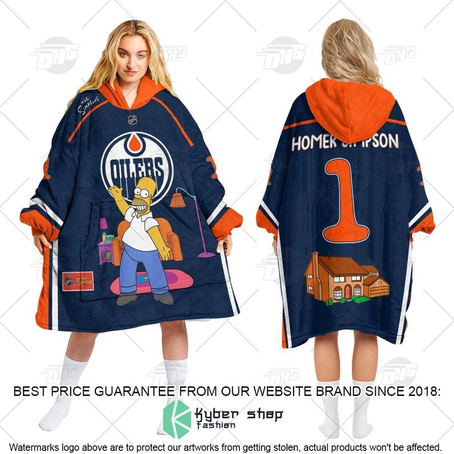 NHL Edmonton Oilers The Simpsons CUSTOM Oodie Blanket Hoodie 3 NHL Edmonton Oilers The Simpsons CUSTOM Oodie Blanket Hoodie word3