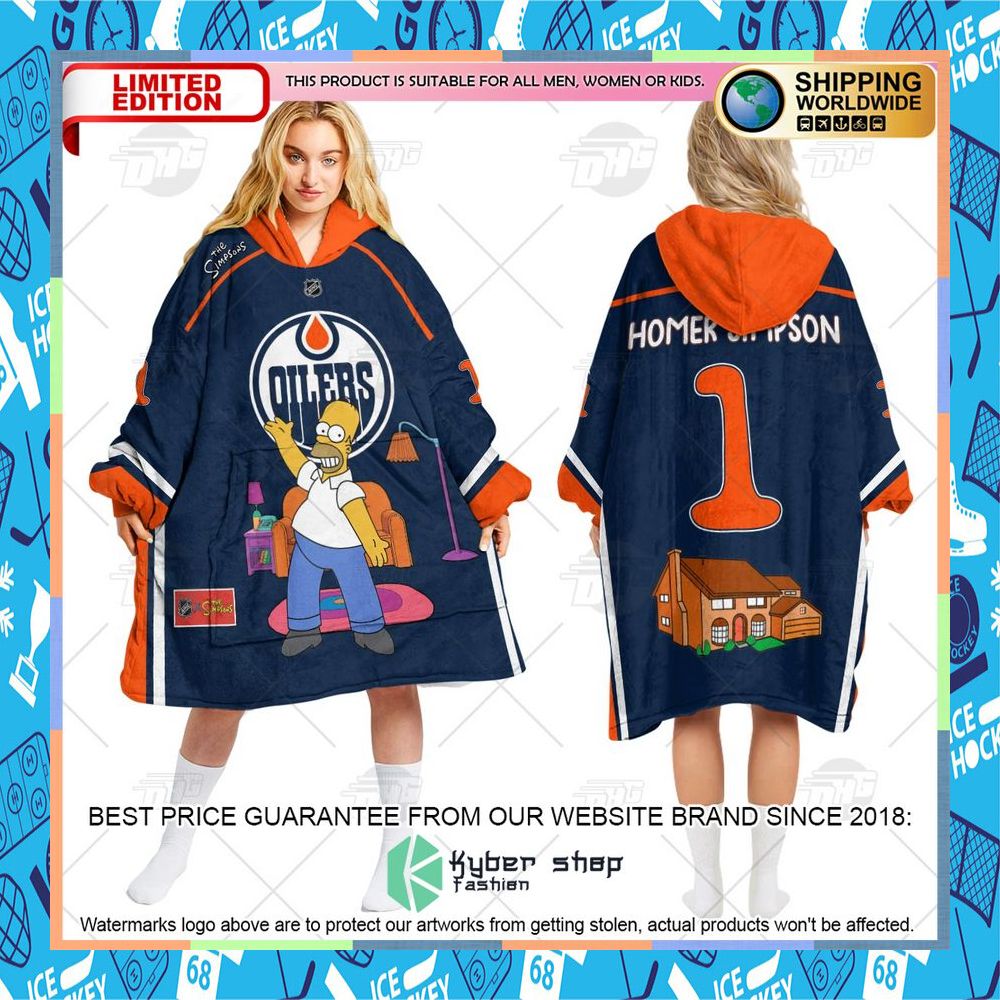 NHL Edmonton Oilers The Simpsons CUSTOM Oodie Blanket Hoodie 9 NHL Edmonton Oilers The Simpsons CUSTOM Oodie Blanket Hoodie word3
