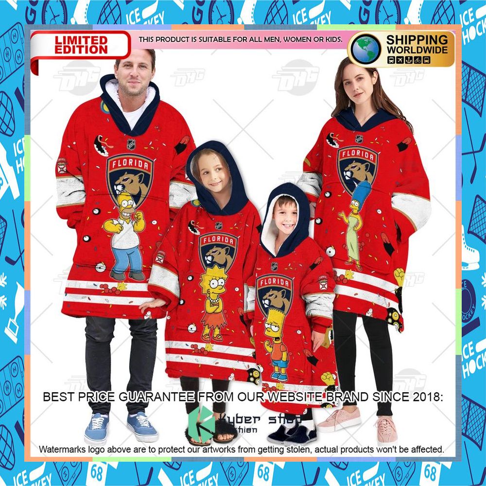 NHL Florida Panthers The Simpsons CUSTOM Oodie Blanket Hoodie 7 NHL Florida Panthers The Simpsons CUSTOM Oodie Blanket Hoodie word2
